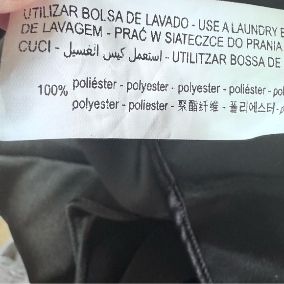 Zara Satin Effect Tied Top Black Size Small - Picture 9 of 13